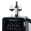 Wine Cooler Countertop Freestanding Wine Cellars Champagne Chiller Digital Temperature Control UV-Protective 24 Standard Bottle